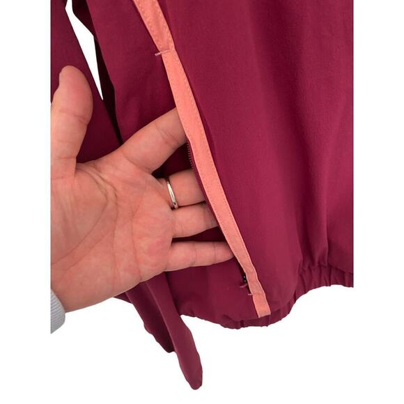 NWOT Outdoor Voices Cropped Lightspeed Quarter Zip Pullover In Burgundy - Size L - Picture 5 of 6